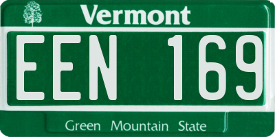 VT license plate EEN169