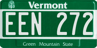 VT license plate EEN272