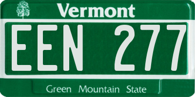 VT license plate EEN277