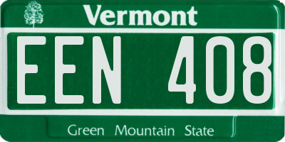 VT license plate EEN408