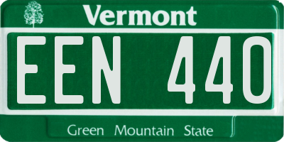 VT license plate EEN440