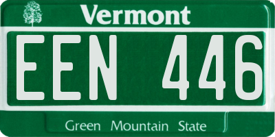VT license plate EEN446
