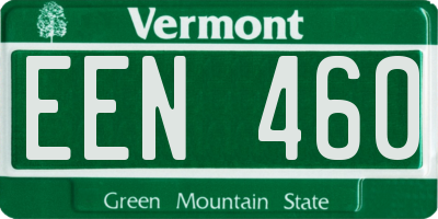 VT license plate EEN460