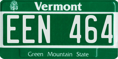 VT license plate EEN464
