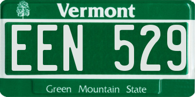VT license plate EEN529