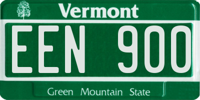 VT license plate EEN900