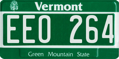 VT license plate EEO264