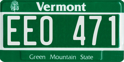 VT license plate EEO471