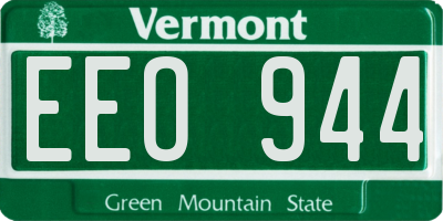 VT license plate EEO944