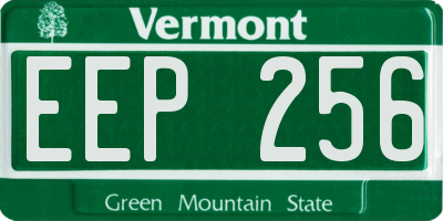 VT license plate EEP256