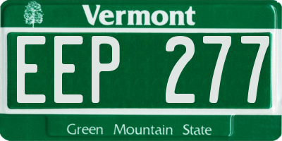 VT license plate EEP277
