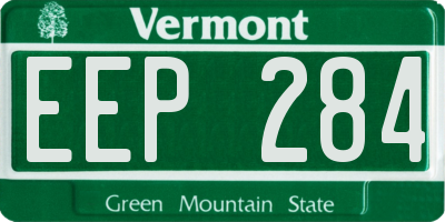 VT license plate EEP284