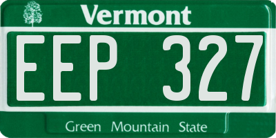 VT license plate EEP327