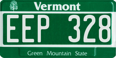 VT license plate EEP328