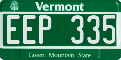 VT license plate EEP335