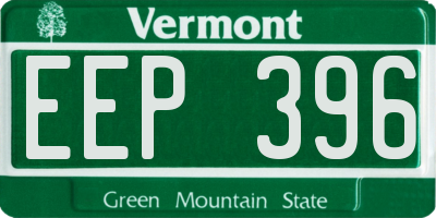 VT license plate EEP396