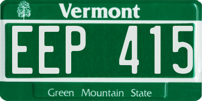 VT license plate EEP415