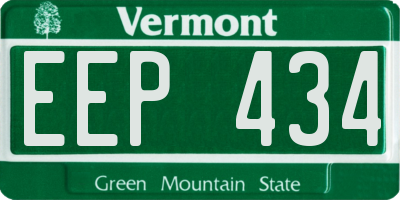 VT license plate EEP434