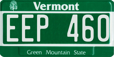 VT license plate EEP460