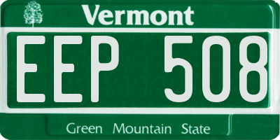 VT license plate EEP508