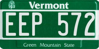 VT license plate EEP572