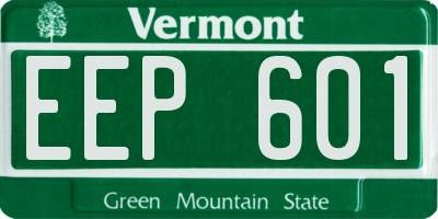 VT license plate EEP601