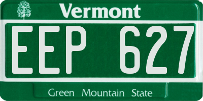VT license plate EEP627