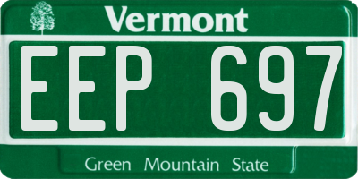 VT license plate EEP697