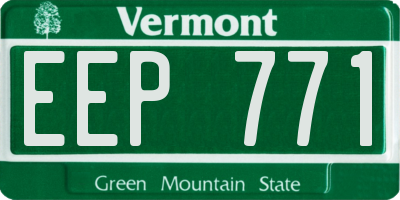 VT license plate EEP771