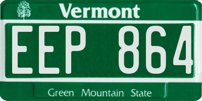 VT license plate EEP864