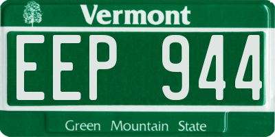 VT license plate EEP944