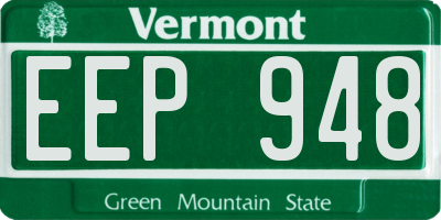 VT license plate EEP948