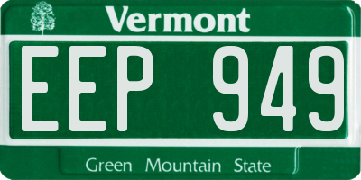 VT license plate EEP949