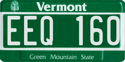 VT license plate EEQ160