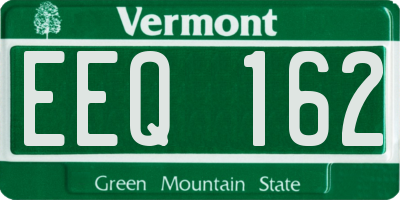 VT license plate EEQ162