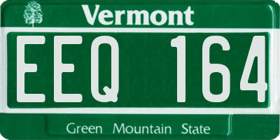 VT license plate EEQ164