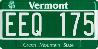 VT license plate EEQ175