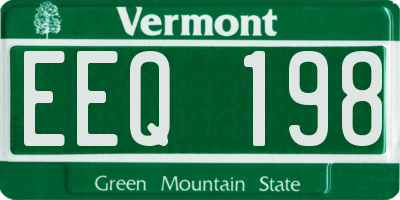 VT license plate EEQ198