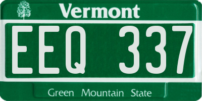 VT license plate EEQ337