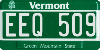 VT license plate EEQ509