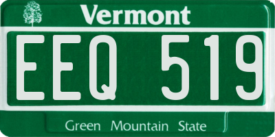 VT license plate EEQ519
