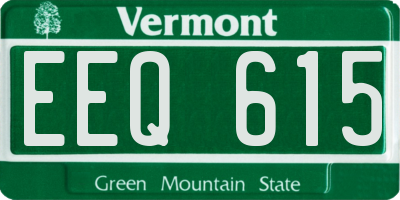 VT license plate EEQ615