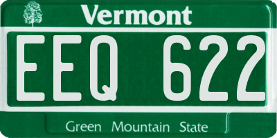 VT license plate EEQ622
