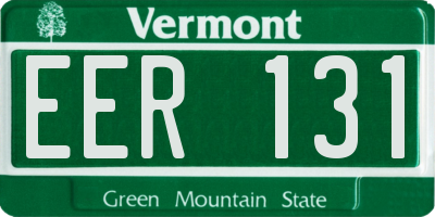 VT license plate EER131