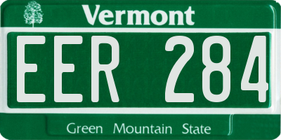 VT license plate EER284