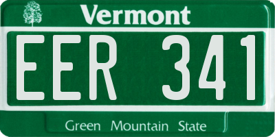 VT license plate EER341