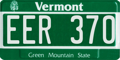 VT license plate EER370