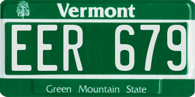 VT license plate EER679
