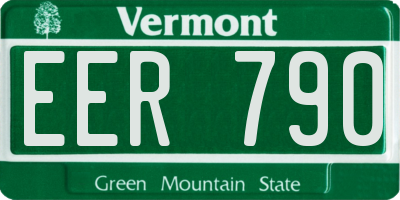 VT license plate EER790
