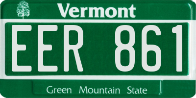 VT license plate EER861